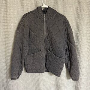 Wild Fable Charcoal Quilted Jacket